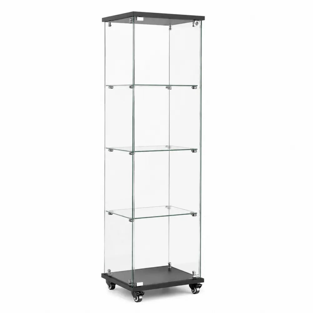 Vitrina de cristal templado transparente