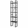 Estanter¨ªa alta de metal negro 5 nive