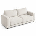Sof¨¢ de dos plazas de madera y poli¨¦ster Beige 18